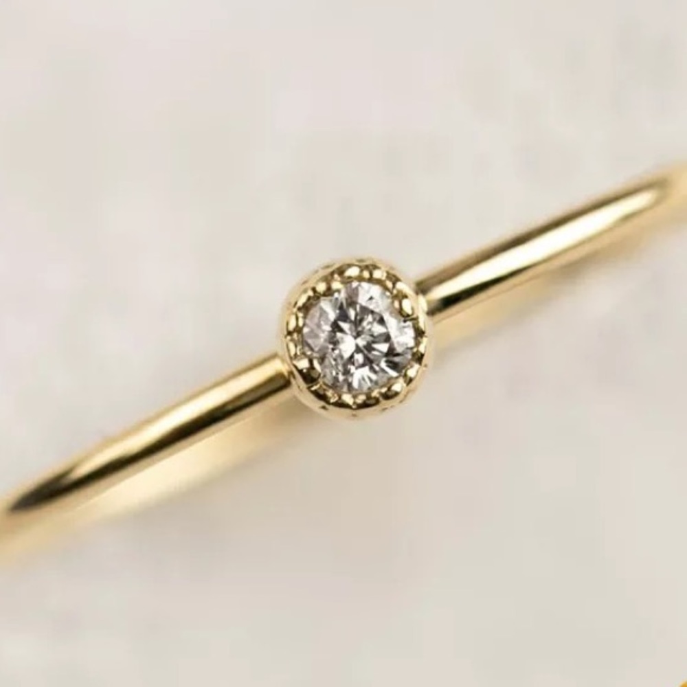 Dainty Thin Ring Dipped In Gold...